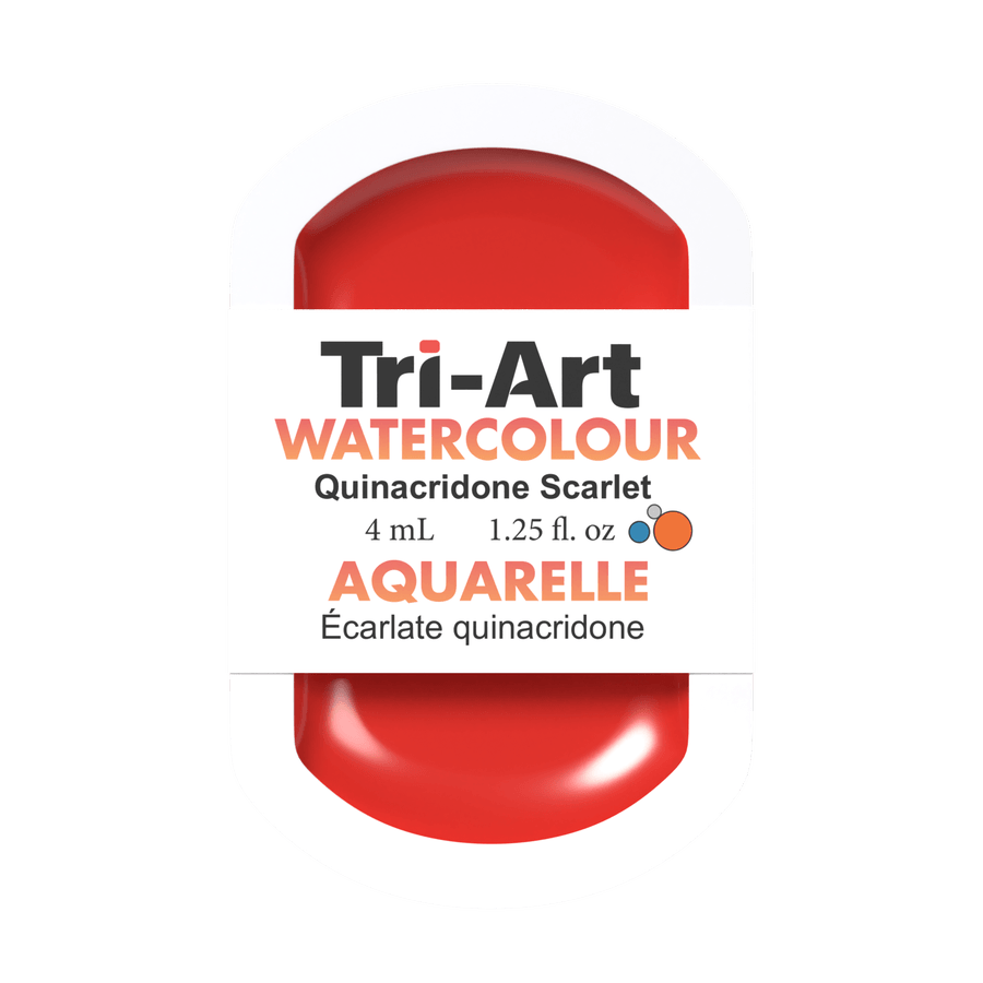 Tri-Art Water Colours - Quinacridone Scarlet - Tri-Art Mfg.