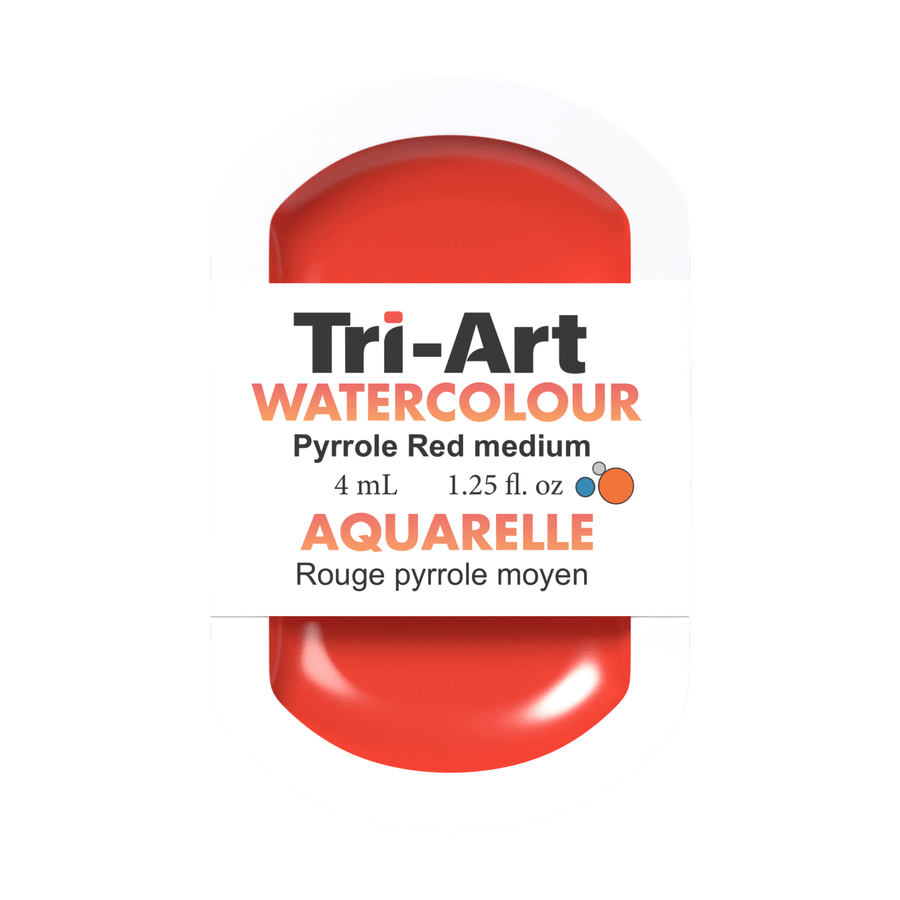 Tri-Art Water Colours - Pyrrole Red Medium - Tri-Art Mfg.