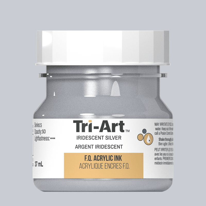 Tri-Art Ink - Iridescent Silver - 37mL - Tri-Art Mfg.