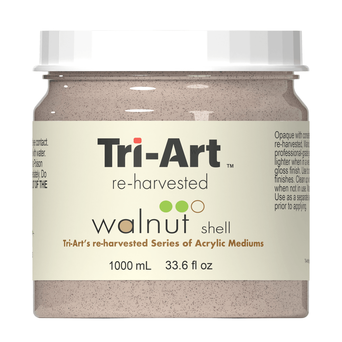 Tri-Art Mediums - Re-harvested Walnut Shell - Tri-Art Mfg.