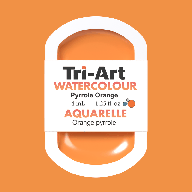 Tri-Art Water Colours - Pyrrole Orange - Tri-Art Mfg.