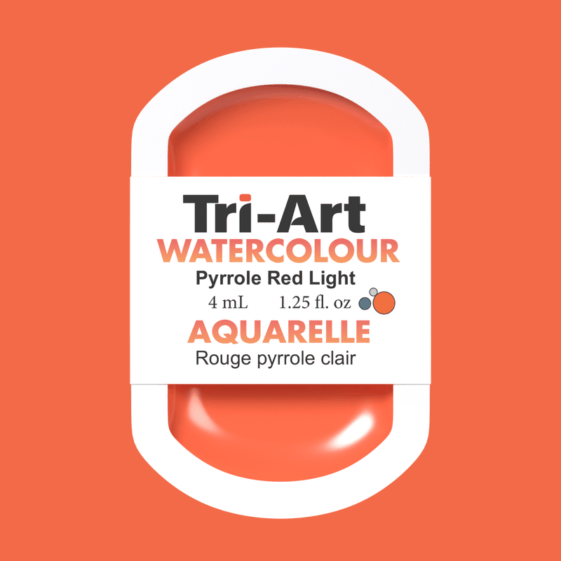 Tri-Art Water Colours - Pyrrole Red Light - Tri-Art Mfg.