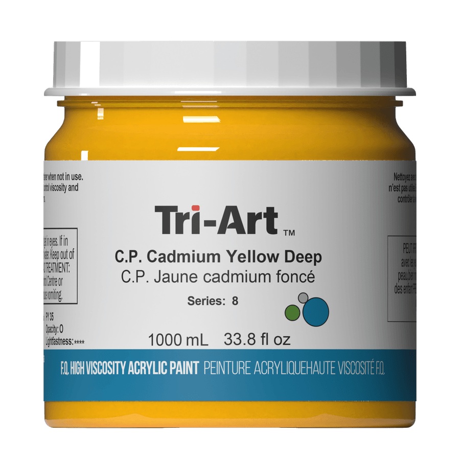 Tri-Art High Viscosity - C.P. Cadmium Yellow Deep 1000mL