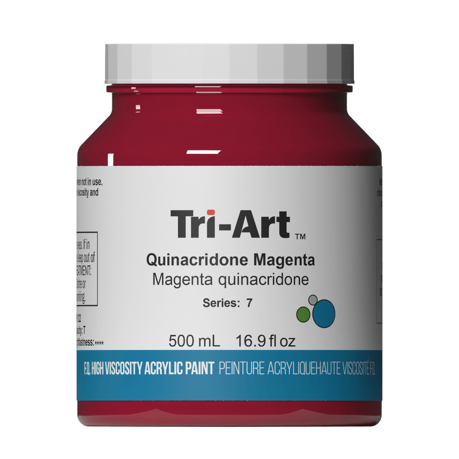 Tri-Art High Viscosity - Quinacridone Magenta 500mL