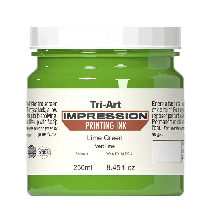 Impressions Block Printing Ink - Lime Green - Tri-Art Mfg.