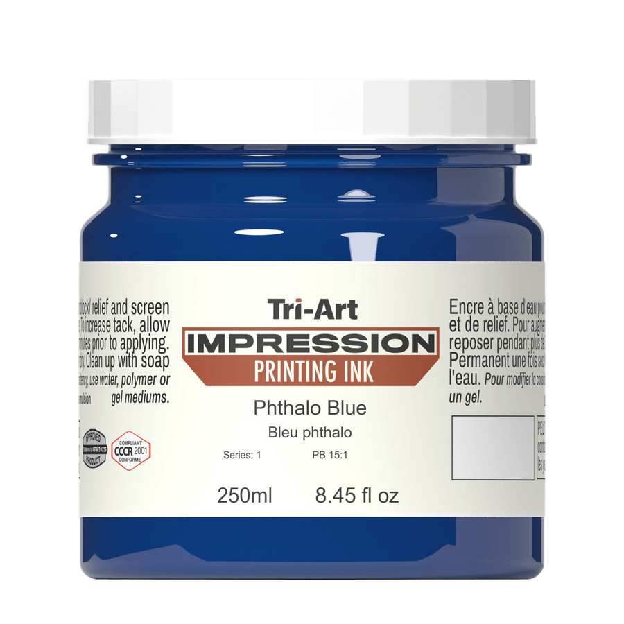 Impressions Block Printing Ink - Phthalo Blue - Tri-Art Mfg.