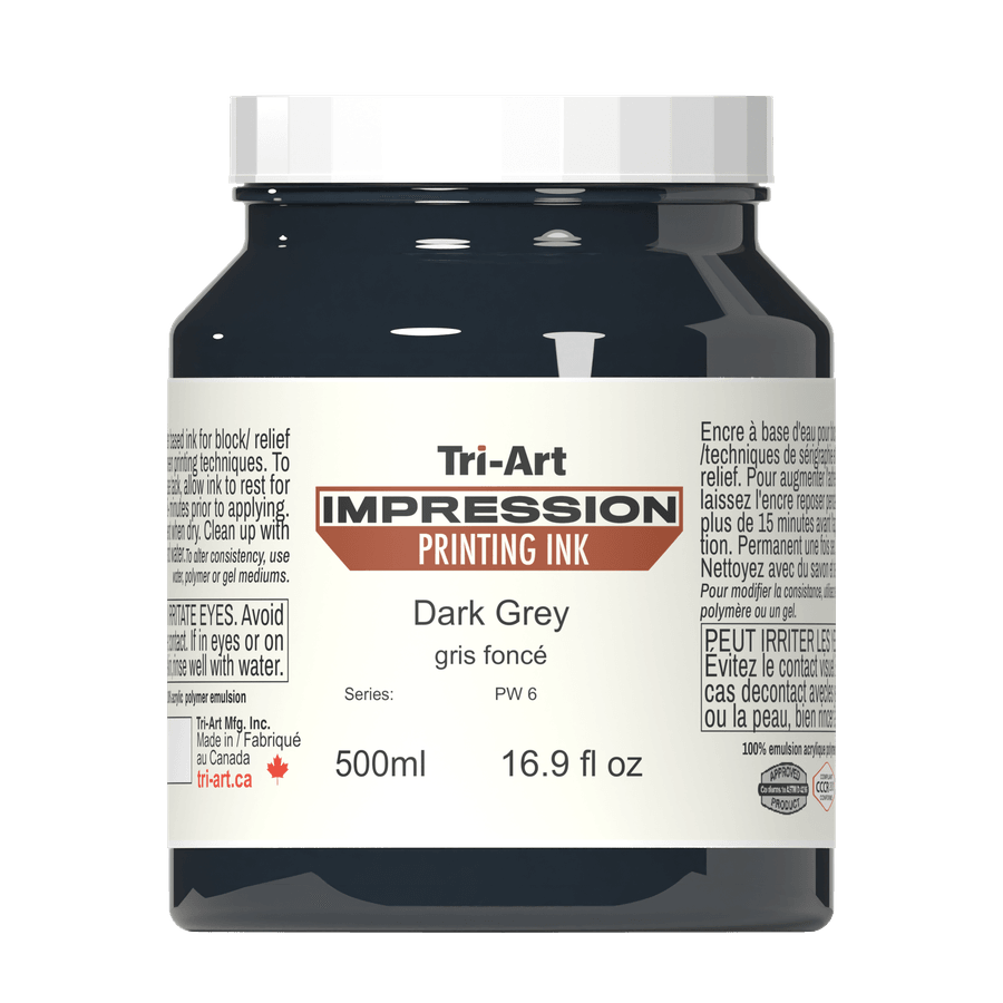 Impressions Block Printing Ink - Dark Grey - Tri-Art Mfg.